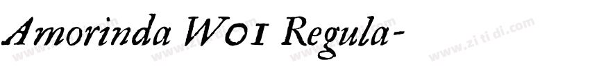 Amorinda W01 Regula字体转换
